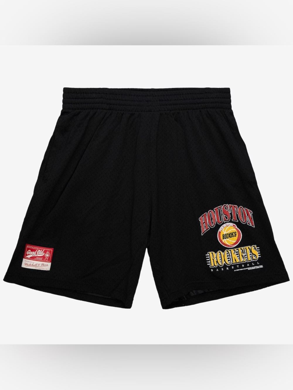 NWT - Mitchell & Ness Men’s Black Houston Rockets Vintage Shorts, Size - L